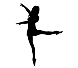 Silhouette of dancer